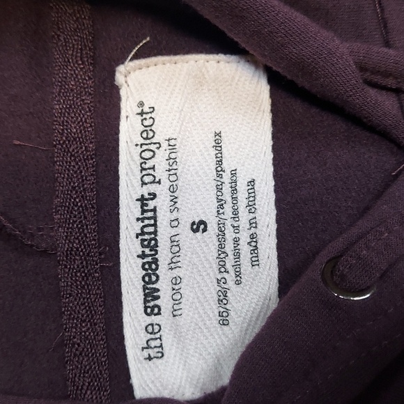 The Sweatshirt Project Purple hoodie with laces Size S - Picture 7 of 12